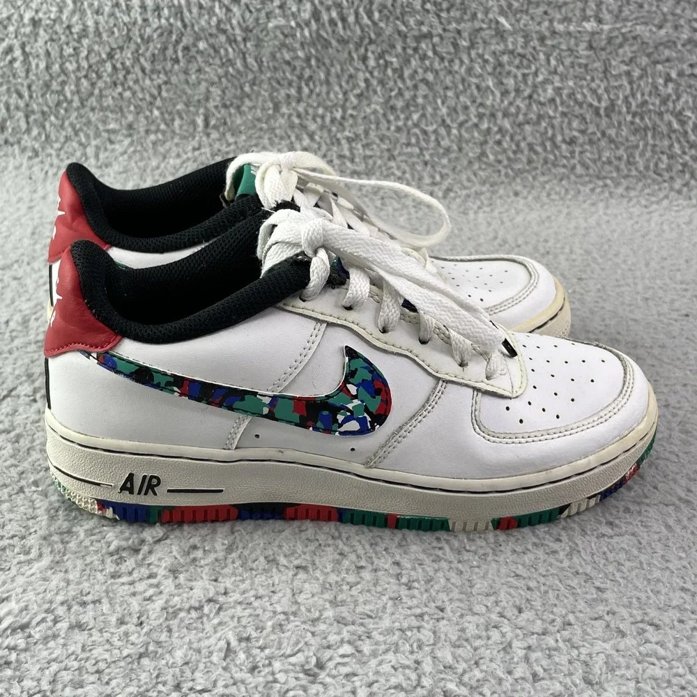 Nike Air Force 1 Crayon Youth 4.5 White Leather Sportswear Basketball Retro